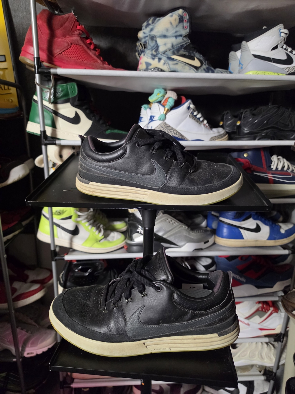 🔥 Nike Lunar Waverly Golf Men’s Size 10 Black Low-Top Sneakers